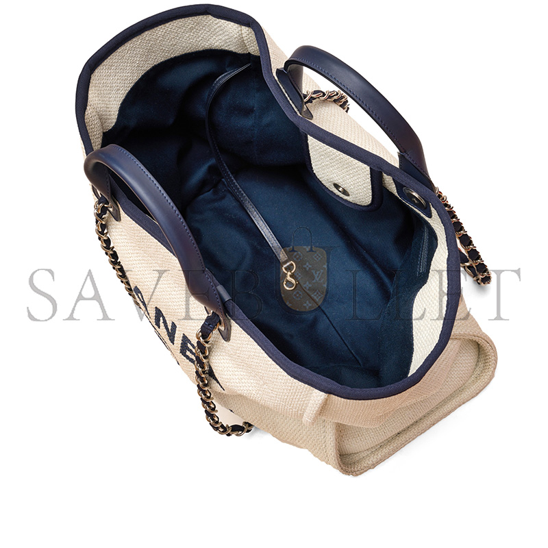 Ch**el MEDIUM DEAUVILLE SHOPPING TOTE (39*30*22cm)